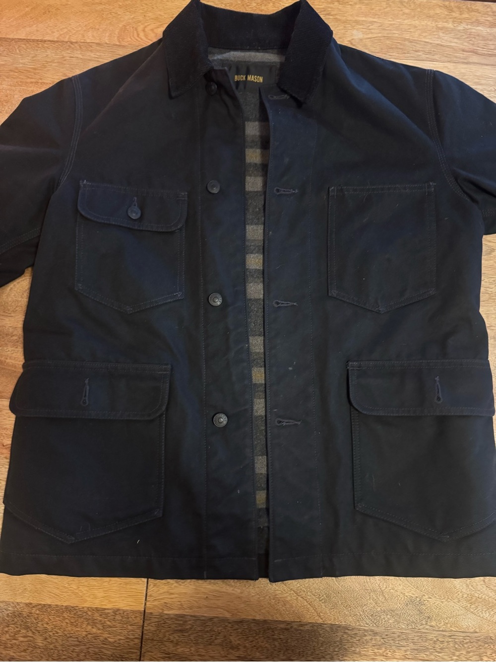 Buck Mason Dry Waxed Canvas Highland Jacket - S - Picture 4 of 9